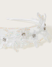 Embellished Floral Bridesmaid Headband, , large