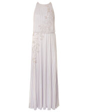 ARTISAN Summer Beaded Floral Dress, Purple (LILAC), large
