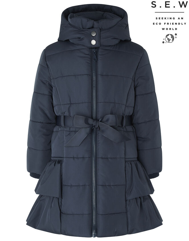 Ocean Padded Coat in Recycled Polyester, Blue (NAVY), large