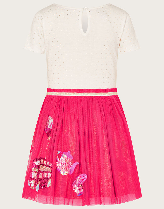 London Embellished Disco Dress Red Girls' Dresses Monsoon UK.