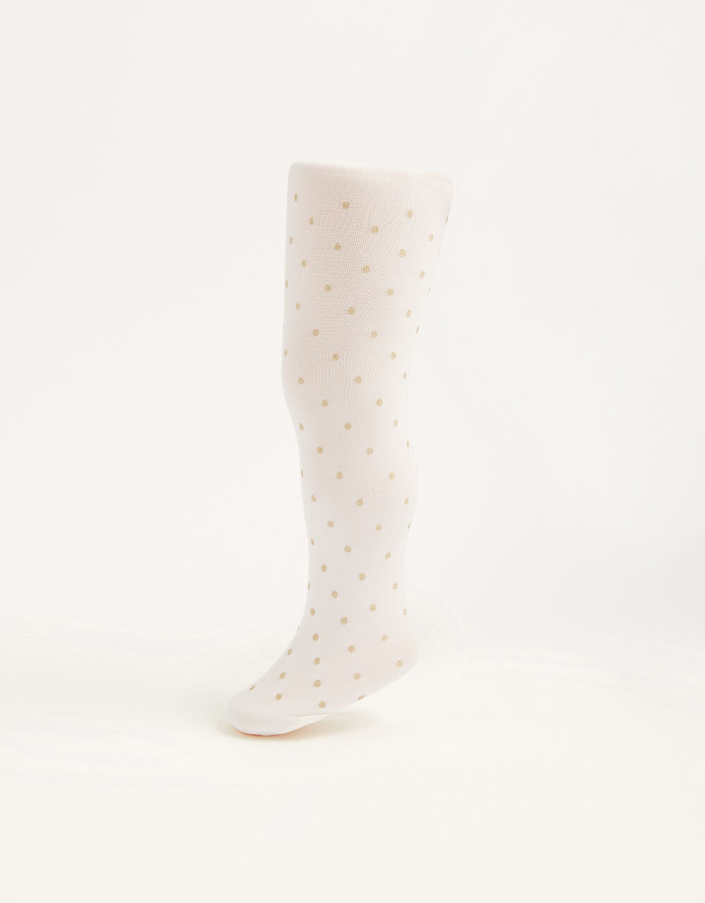 Baby Glitter Spot Tights Gold Baby Girls' Tights & Socks Monsoon UK.