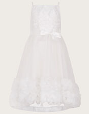 Odette Blossom 3D Dress, Ivory (IVORY), large