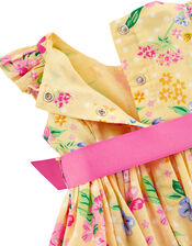 Newborn Baby Florence Floral Dress and Briefs, Yellow (YELLOW), large