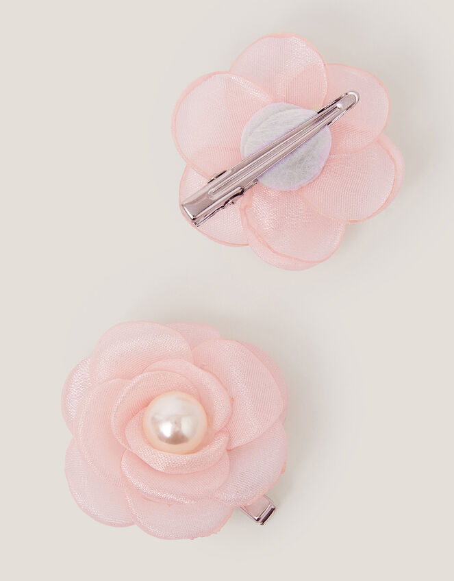 2-Pack Flower Girl Hair Clips, Pink (PINK), large