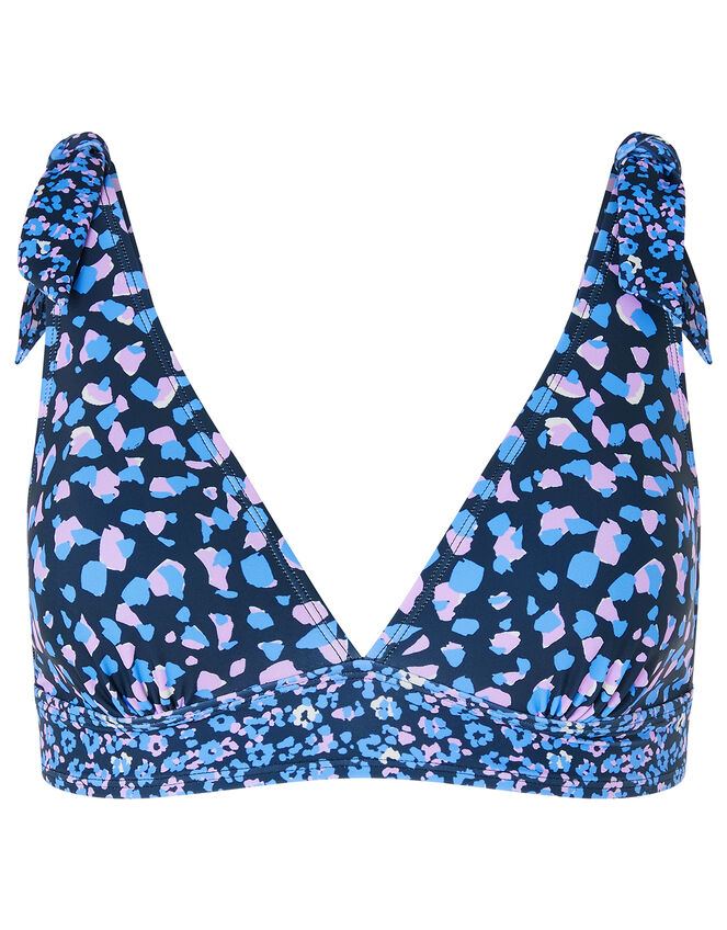 Divya Ditsy Print Bikini Top, Black (BLACK), large