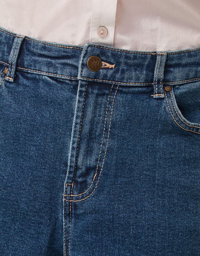 Dina Darted Barrel Jeans Blue