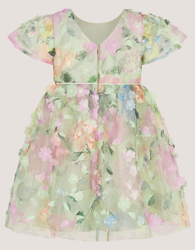 Baby Eliza Floral Appliqu&eacute; Party Dress, Multi (MULTI), large