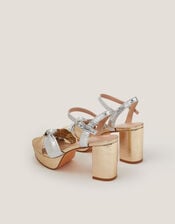 Sophie Mixed Metallic Platform Heels, Multi (MULTI), large