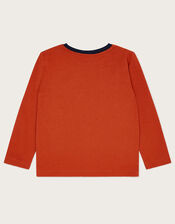 Taylor Tiger Long Sleeve T-Shirt, Orange (ORANGE), large