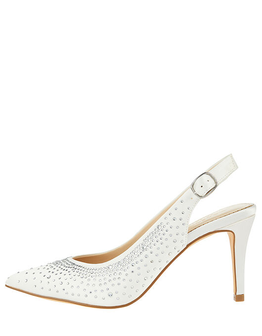 ivory slingback shoes