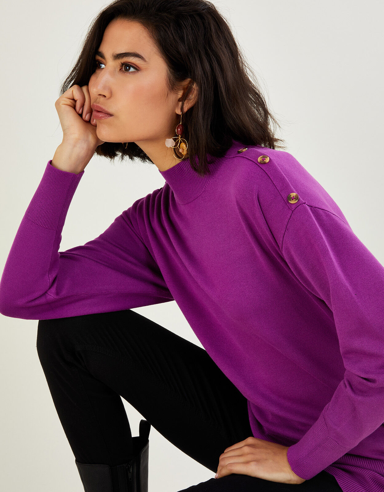 Bebe sport purple discount turtleneck
