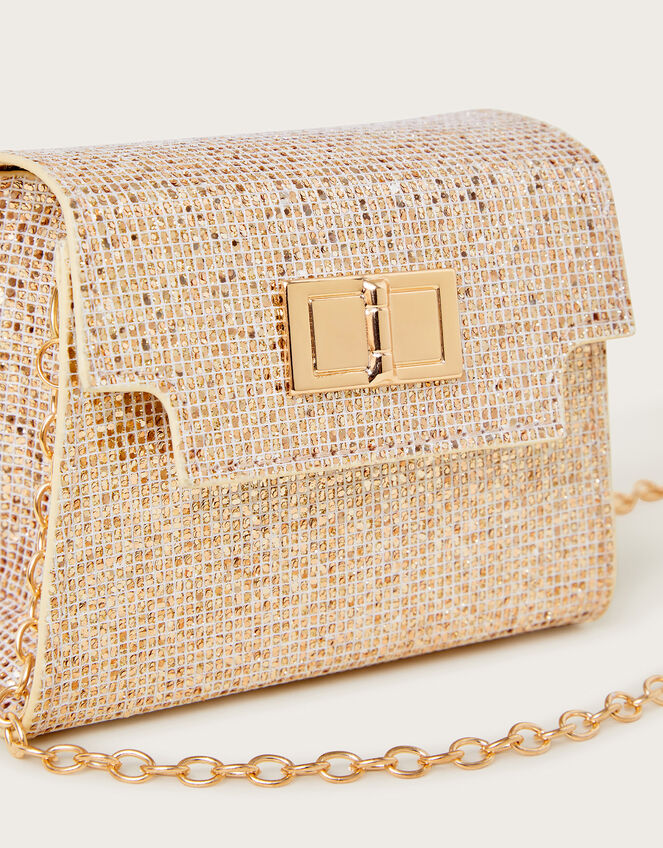 Mirror Glitter Mini Bag, , large