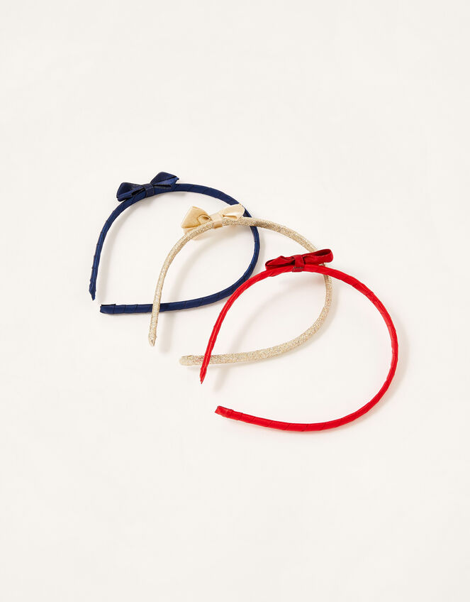 School Bow Headband Set, , large