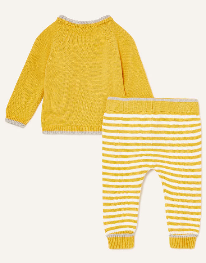 Newborn Koala Knit Set, Yellow (MUSTARD), large