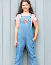 Frugi Alexa Dungarees, Blue (BLUE), large