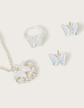 Butterfly Heart Jewellery Set, Ivory (IVORY), large