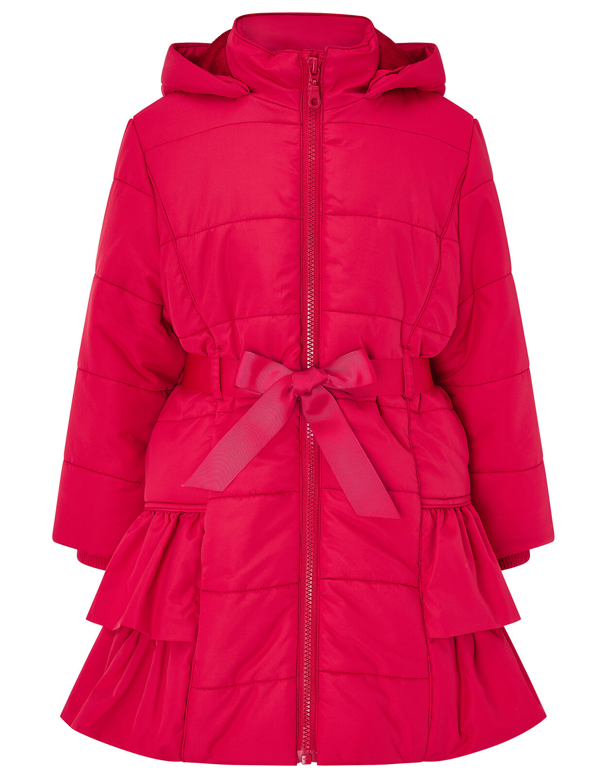 Red Frill Padded Coat Red Girls Coats Jackets Monsoon UK