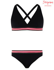 Storm Elise Sporty Bikini Set, Black (BLACK), large