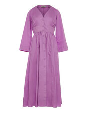 Devotion Twins Cycle Button-Front Maxi Dress, VIOLET, large