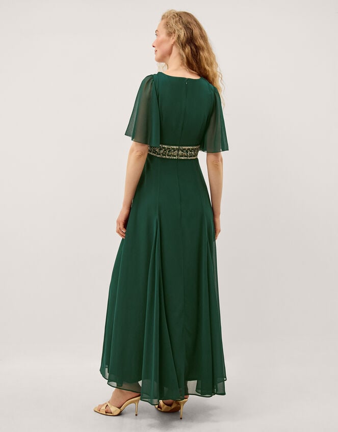 Sienna Embellished Maxi Dress, Green (DARK GREEN), large