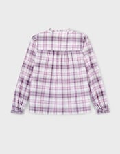 East Mina Check Cotton Shirt, Multi (MULTI), large