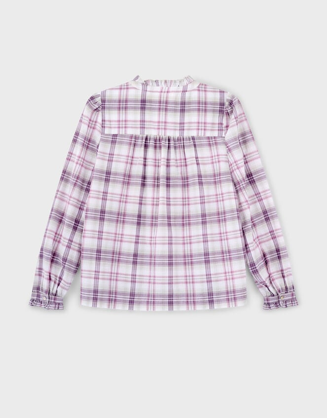 East Mina Check Cotton Shirt, Multi (MULTI), large