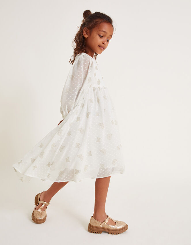 Butterfly Tunic Dress, Cream (CREAM), large