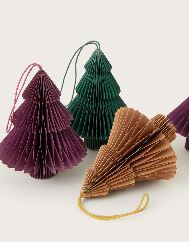 Christmas Tree Paper Decorations 6 Pack, , large