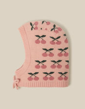 Cherry Knitted Balaclava, Pink (PINK), large