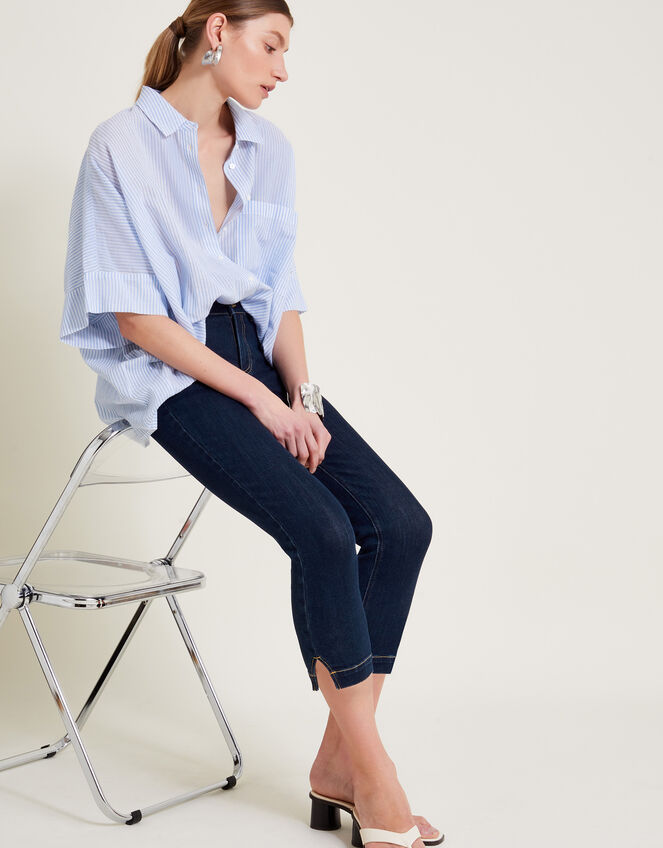 Idabella Crop Jeans, Blue (INDIGO), large