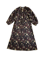 Maison Hotel Floral Print Maxi Dress, Blue (NAVY), large
