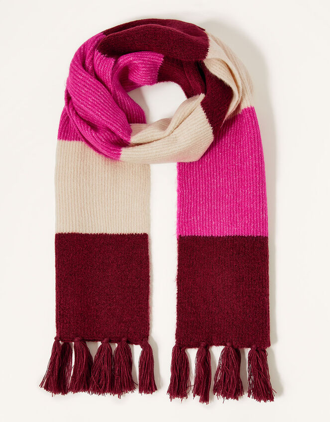 Stripe Knit Scarf, , large