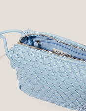 Piper Woven Cross Body Bag, Blue (BLUE), large
