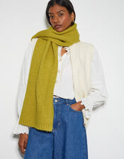 Taffy Rib Knit Scarf, CITRUS, large