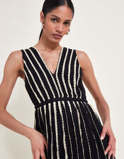 Harper Monochrome Dress, Black (BLACK), large