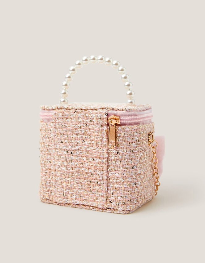 Bow Tweed Bag, , large