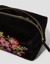 Floral Embellished Make Up Bag, , large