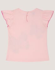 Butterfly Embroidered T-Shirt, Pink (PINK), large