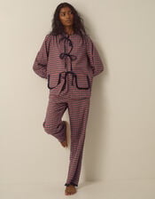 Charlie Check Print Long Pyjamas Set, Multi (MULTI), large