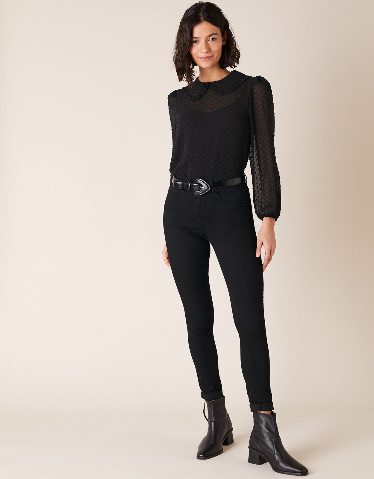 black chiffon blouse uk