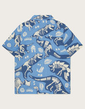 Dinosaur Bone Shirt, Blue (BLUE), large