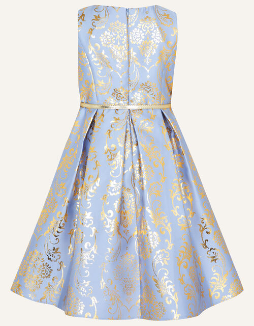 Gracie Foil Print Dress, Blue (BLUE), large