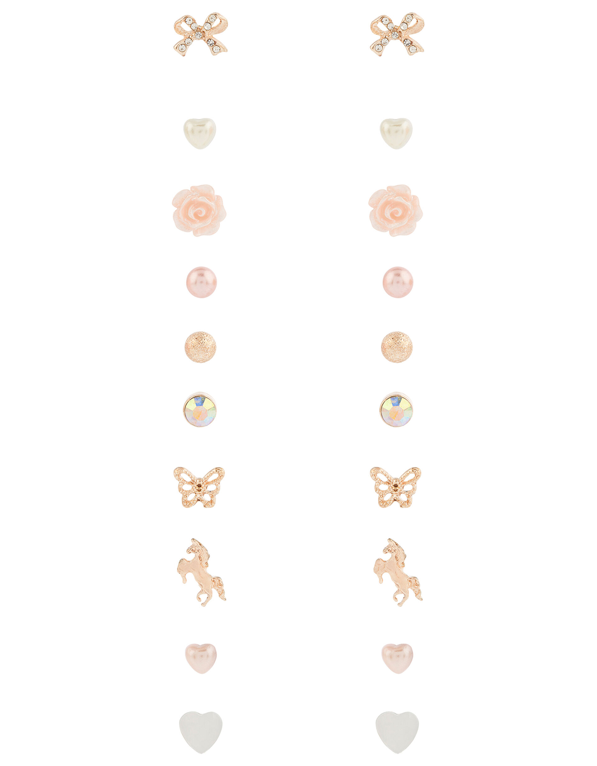 Pretty Pearly Stud Earring Multipack, , large