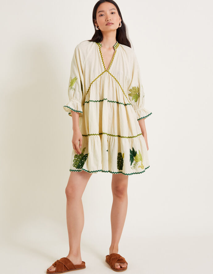 EMBROIDERED LILA DRESS
