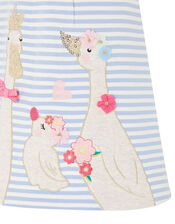Baby Duckie Sweat Dress in Organic Cotton , Blue (BLUE), large