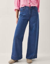 Heidi Slouchy Wide Leg Jeans, Blue (DENIM BLUE), large