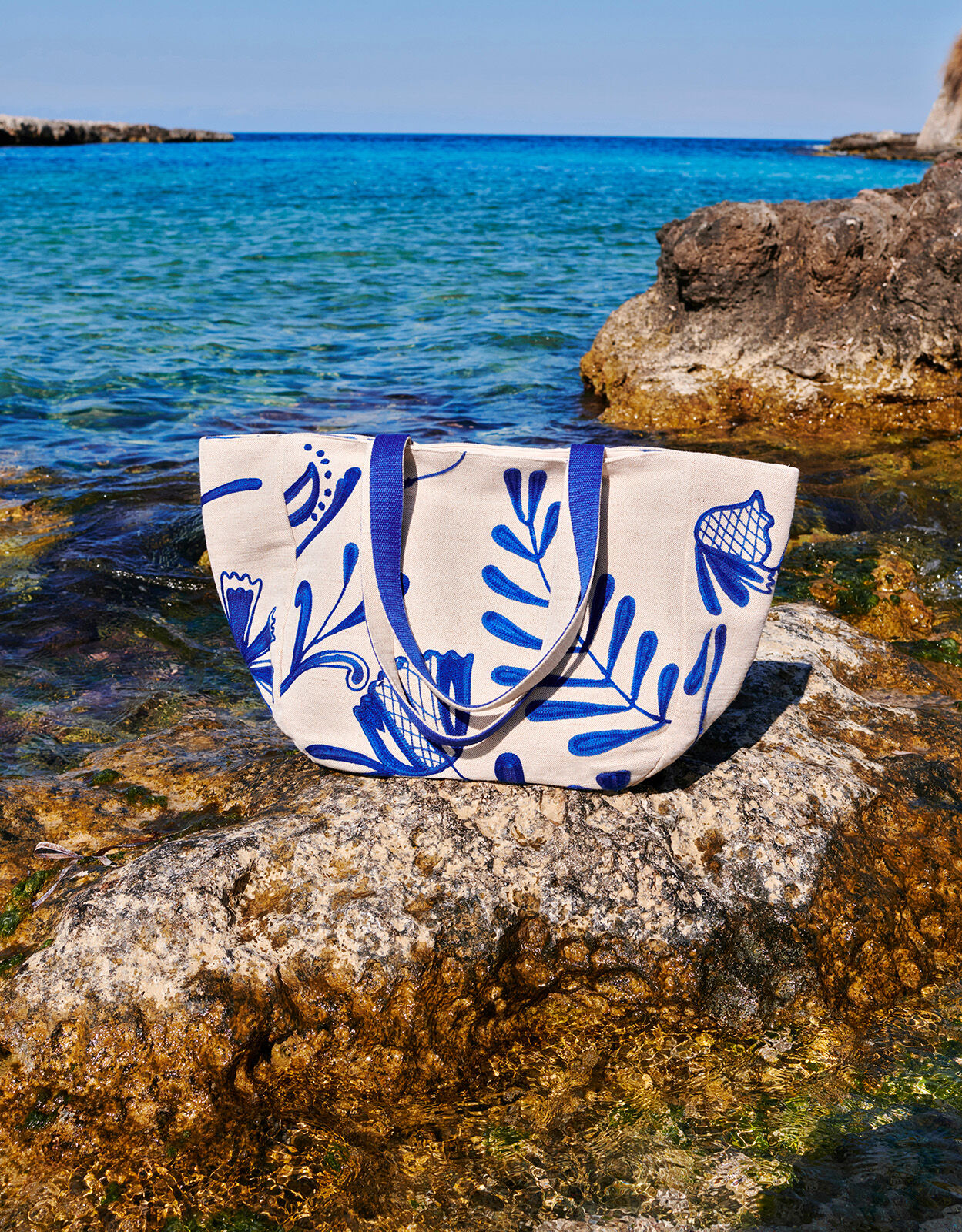Embroidered Beach Bag