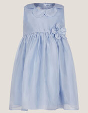 Baby Petal Collar Party Dress, Blue (PALE BLUE), large