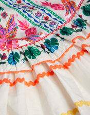 Tropical Print Sundress, Ivory (IVORY), large