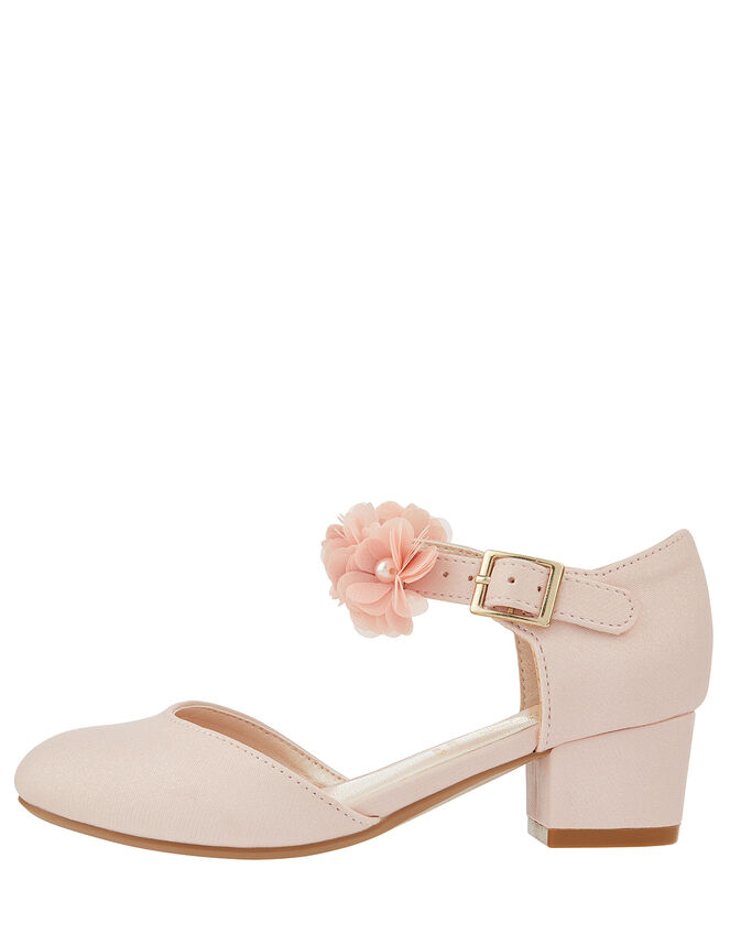 Corsage Strap Two-Part Heels, Pink (PALE PINK), large
